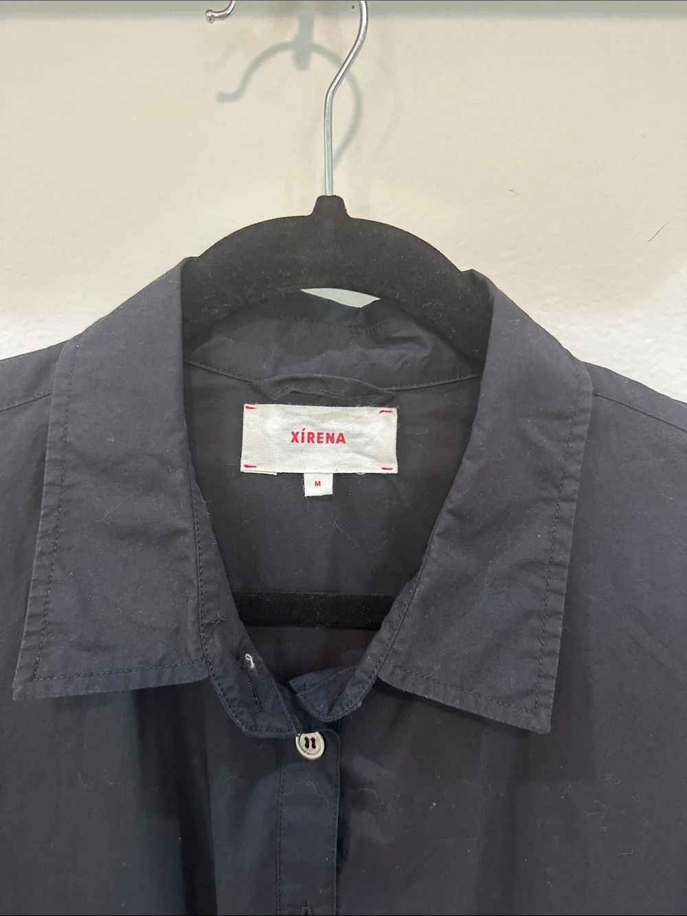 XiRENA Black Button-Front Mini Shirt Dress - Picture 4 of 12